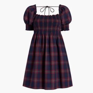 Hill House Athena Nap Dress - Iris Tartan